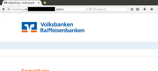 Phishing Mail Online Zugriff Gesperrt Volksbank Raiffeisenbank
